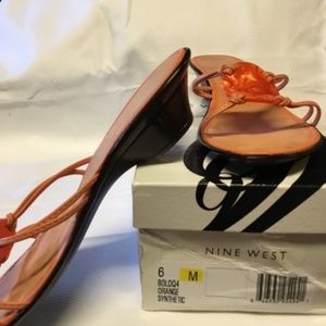 Nine West Orange Sandal